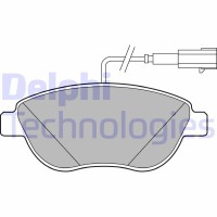 LP2240 DELPHI Комплект гальмівних колодок дисковий гальм