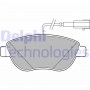 LP2240 DELPHI Комплект гальмівних колодок дисковий гальм