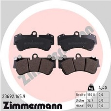 23692.165.9 ZIMMERMANN Комплект гальмівних колодок дисковий гальм
