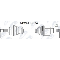 NPW-FR-024 NTY Привідний вал