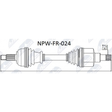 NPW-FR-024 NTY Привідний вал