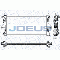 RA0070220 JDEUS Радіатор охолодження двигуна