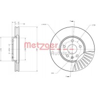 6110176 METZGER Гальмівний диск