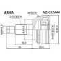 MZ-CX7A44 ASVA Шарнирный комплект, Привідний вал