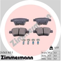 24563.165.1 ZIMMERMANN Комплект гальмівних колодок дисковий гальм