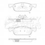 KBP2591 KEY PARTS Комплект гальмівних колодок дисковий гальм