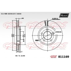 811169 MAXTECH Гальмівний диск