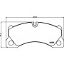 8DB 355 014-151 HELLA Комплект гальмівних колодок, дискове гальмо