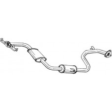 283-077 BOSAL Середній глушник вихлопних газів