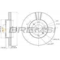 CD6959V BREMSI Гальмівний диск