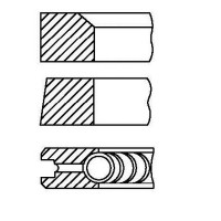 PR81-000 FAI AutoParts Комплект поршневих кілець