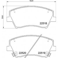 P 30 107 BREMBO Комплект гальмівних колодок дисковий гальм
