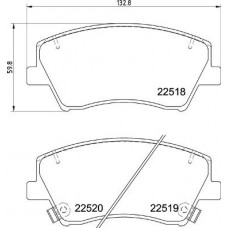 P 30 107 BREMBO Комплект гальмівних колодок дисковий гальм