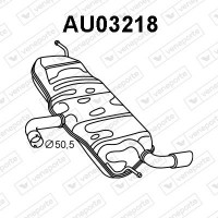 AU03218 VENEPORTE Глушник вихлопних газів кінцевий