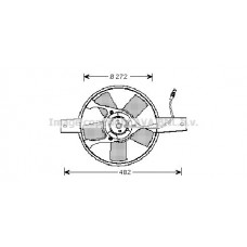 FT7534 AVA QUALITY COOLING Вентилятор охолодження двигуна