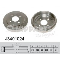 J3401024 NIPPARTS Гальмівний барабан