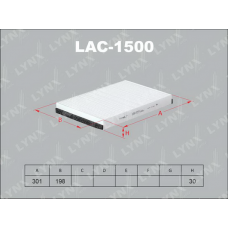 LAC-1500 LYNXauto Фільтр повітря у внутрішньому просторі