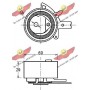 03.81290 AUTOKIT Натяжний ролик ремінь ГРМ