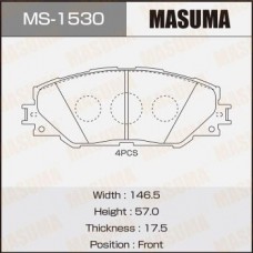 MS-1530 MASUMA Комплект гальмівних колодок