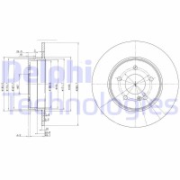 BG3239C DELPHI Гальмівний диск