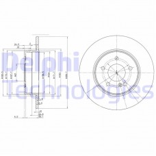 BG3239C DELPHI Гальмівний диск