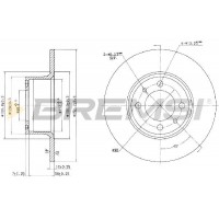 CD6035S BREMSI Гальмівний диск