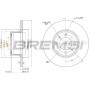 CD6035S BREMSI Гальмівний диск