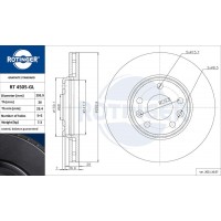 RT 4505-GL ROTINGER Гальмівний диск