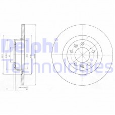 BG4085 DELPHI Гальмівний диск