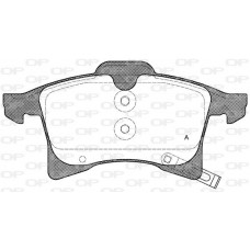 BPA1036.02 OPEN PARTS Комплект гальмівних колодок дисковий гальм