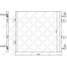 10-45666-SX STELLOX Конденсатор кондиціонера