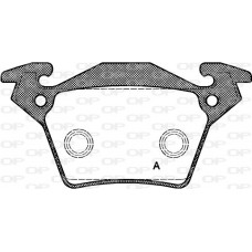 BPA0717.00 OPEN PARTS Комплект гальмівних колодок дисковий гальм