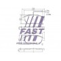 FT29144 FAST Колодки гальмівні дисковые передние комплект FIAT QUBO 08-, FIORINO 07-, OPEL COMBO 11-18