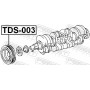TDS-003 FEBEST Ремінний шків колінчастий вал