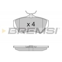 BP3284 BREMSI Комплект гальмівних колодок дисковий гальм