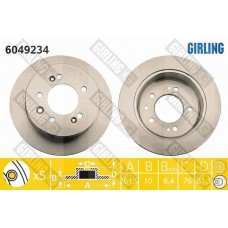 6049234 GIRLING Гальмівний диск