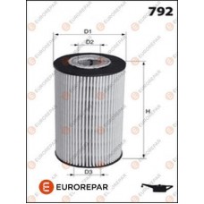 1613723480 EUROREPAR Масляний фільтр