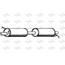 P2377 FENNO Середній глушник вихлопних газів