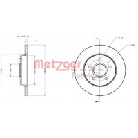 6110088 METZGER Гальмівний диск