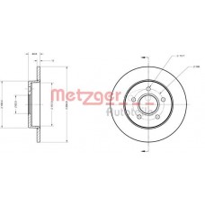 6110088 METZGER Гальмівний диск