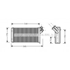 CN6129 AVA QUALITY COOLING Теплообмінник обігрів салону