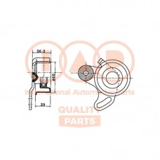 127-07050 IAP QUALITY PARTS Натяжний ролик ремінь ГРМ