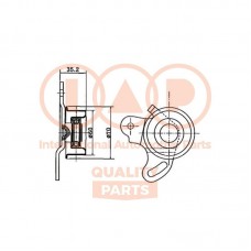 127-07010 IAP QUALITY PARTS Натяжний ролик ремінь ГРМ