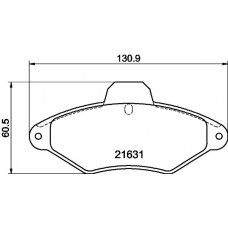 PCP1580 DON Комплект гальмівних колодок дисковий гальм