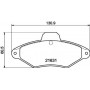 8DB 355 019-201 HELLA Комплект гальмівних колодок, дискове гальмо