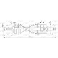 DRS6274.00 OPEN PARTS Привідний вал