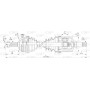 DRS6274.00 OPEN PARTS Привідний вал