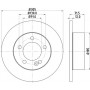 MDC2242 MINTEX Гальмівний диск