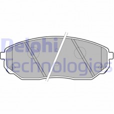 LP1849 DELPHI Комплект гальмівних колодок дисковий гальм
