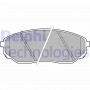 LP1849 DELPHI Комплект гальмівних колодок дисковий гальм
